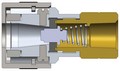 Dixon 2SHDF2 1/4" SCHRADER COUPLER, 1/4" NPTF    Body Material: ALUMINUM Body Size: 1/4"